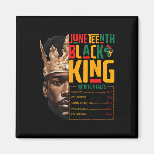 Juneteenth Black King Pride African Nutritional Fa Magnet