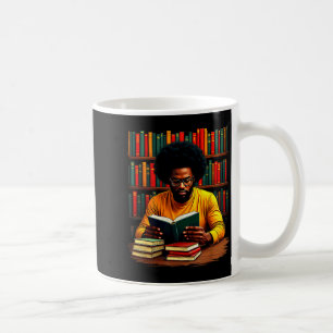Juneteenth Black Man Reading Books  Coffee Mug