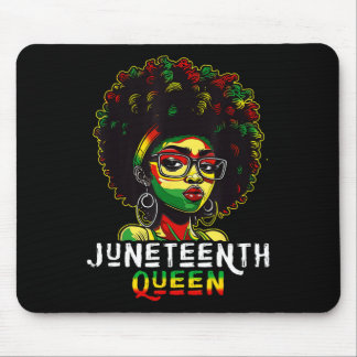 Juneteenth Black Melanin Queen Natural Afro Hair W Mouse Pad