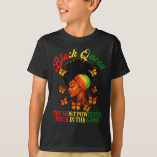 Juneteenth Black Queen Chess Powerful Piece In The T-Shirt