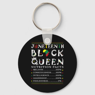 juneteenth black queen nutritional facts melanin a keychain