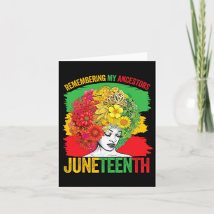 Juneteenth Black Women African American Ancestors Card