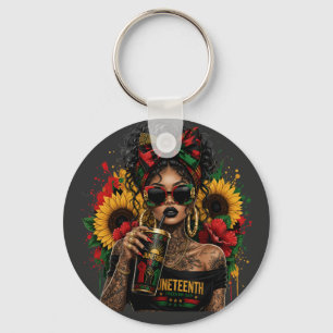 Juneteenth Black Women African American History Keychain