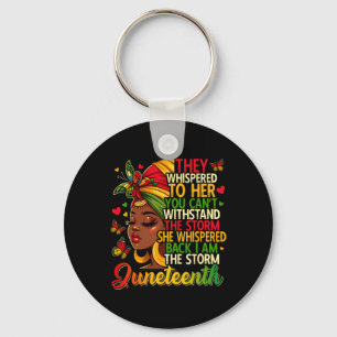 Juneteenth Black Women Girl Black Freedom 1865 His Keychain