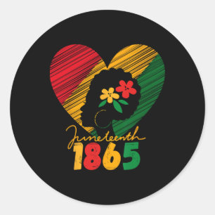 Juneteenth Black Women Remembering My Ancestors 1 Classic Round Sticker