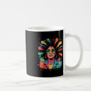 Juneteenth Black Womens Queen Afro African Melanin Coffee Mug