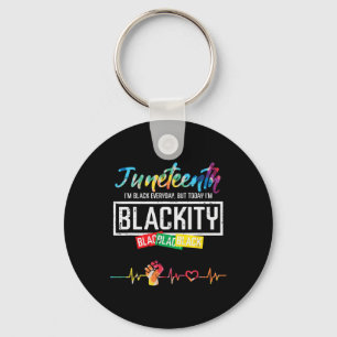 Juneteenth Blackity Black History African Women Gi Keychain