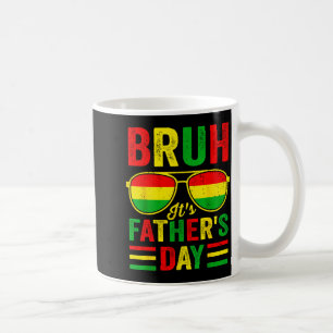 Juneteenth bruh fathers day funny retro juneteenth coffee mug