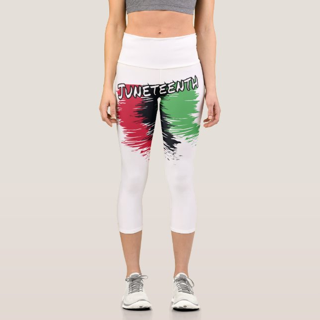 Juneteenth Capri Leggings (Front)
