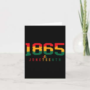 Juneteenth Celebrate Black Freedom 1865 History Mo Card
