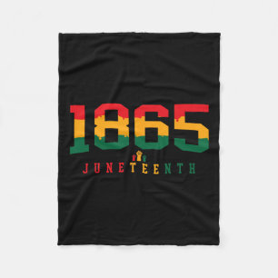Juneteenth Celebrate Black Freedom 1865 History Mo Fleece Blanket