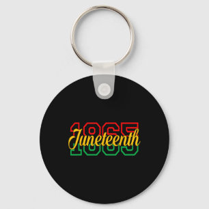Juneteenth Celebrate Black Freedom 1865 History Mo Keychain