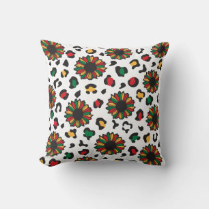 Juneteenth celebrate black history melanin family. throw pillow
