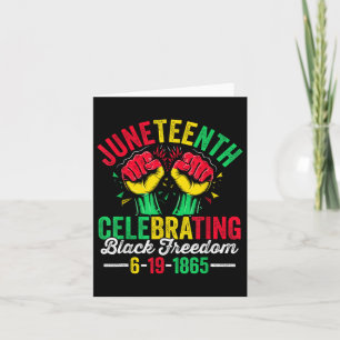 Juneteenth Celebrate Freedom 1865 African American Card