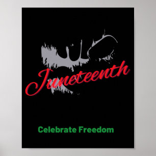 juneteenth celebrate freedom poster