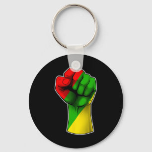 Juneteenth Celebrates Black African American Freed Keychain