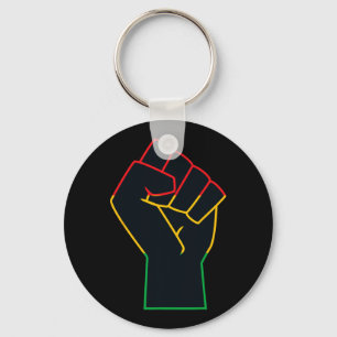 Juneteenth Celebrates Black African American Freed Keychain
