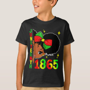 Juneteenth celebrating 1865 cute black girls kids T-Shirt
