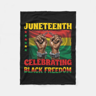 Juneteenth Celebrating Black Freedom 1865 African  Fleece Blanket