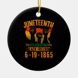 Juneteenth Celebrating Black Freedom 186 African Ceramic Ornament