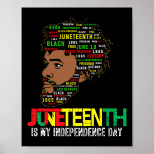 Juneteenth Celebrating Black Freedom African Ameri Poster
