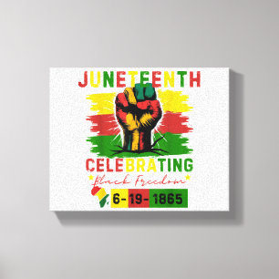 Juneteenth Celebrating Black Freedom Black History Canvas Print