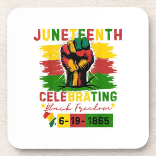 Juneteenth Celebrating Black Freedom Black History Coaster