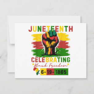 Juneteenth Celebrating Black Freedom Black History Holiday Card