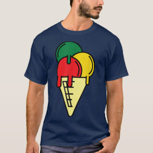 Juneteenth Celebrating Black Freedom Ice Cream Lov T-Shirt