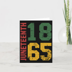 Juneteenth Celebrating Freedom In African History Card
