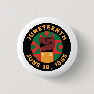 Juneteenth Celebration  Commemorating Freedom and  1 Inch Round Button