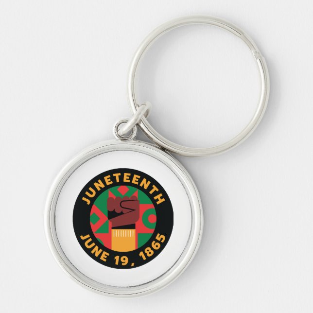 Juneteenth Celebration  Commemorating Freedom and  Keychain (Front)