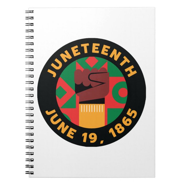 Juneteenth Celebration  Commemorating Freedom and  Notebook (Front)
