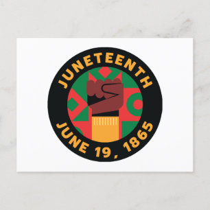 Juneteenth Celebration Commemorating Freedom and Postcard