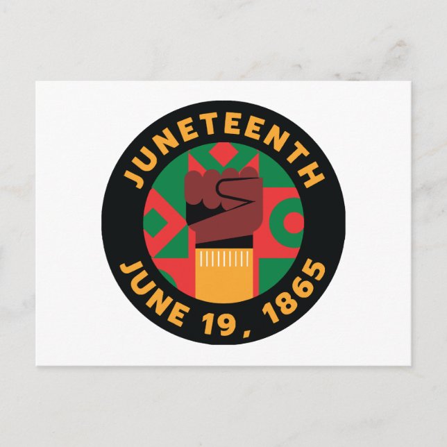 Juneteenth Celebration  Commemorating Freedom and  Postcard (Front)