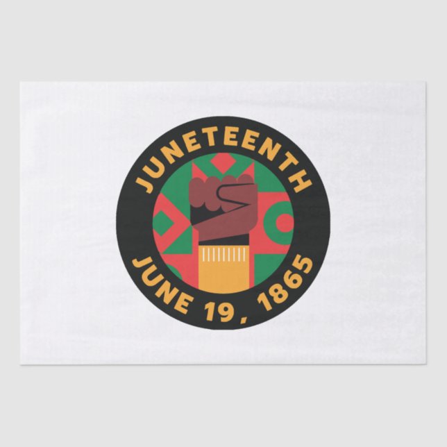 Juneteenth Celebration  Commemorating Freedom and  Tissue Paper (Front)