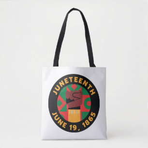 Juneteenth Celebration Commemorating Freedom and Tote Bag