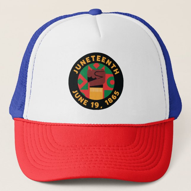 Juneteenth Celebration  Commemorating Freedom and  Trucker Hat (Front)