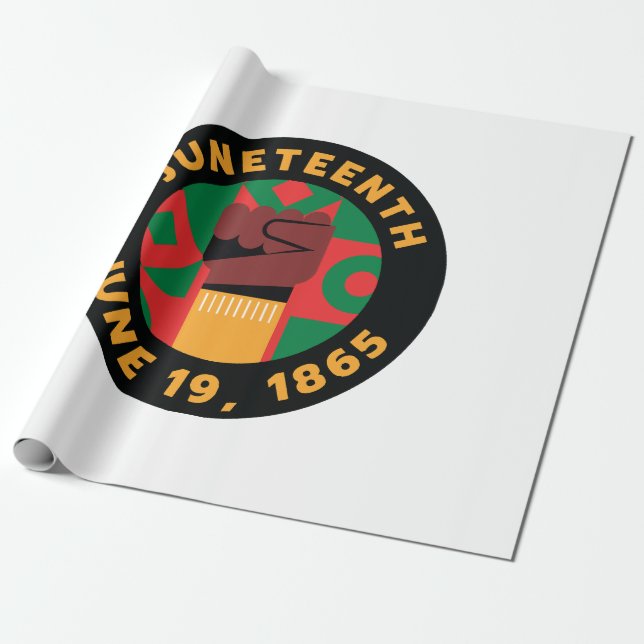 Juneteenth Celebration  Commemorating Freedom and  Wrapping Paper (Unrolled)