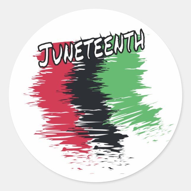 Juneteenth Classic Round Sticker (Front)