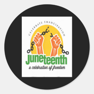 Juneteenth  classic round sticker
