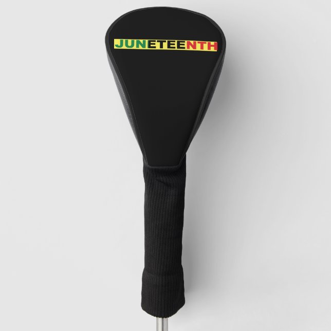 Juneteenth Classic Round Sticker Pape Golf Head Cover (Front)