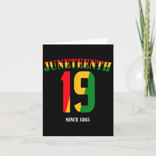 Juneteenth Cool Black History June 19 2025 Awesome Card
