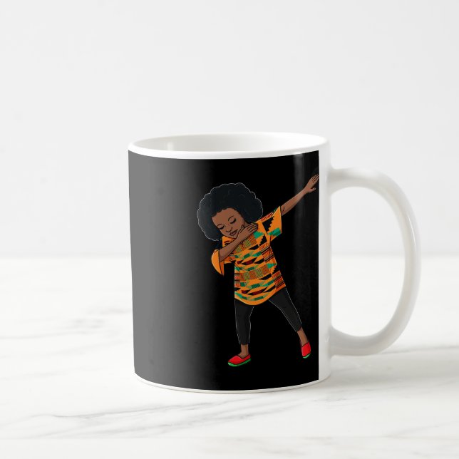 Juneteenth Dabbing African American Black Pride Qu Coffee Mug (Right)