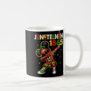 Juneteenth dabbing black girls queen melanin brown coffee mug