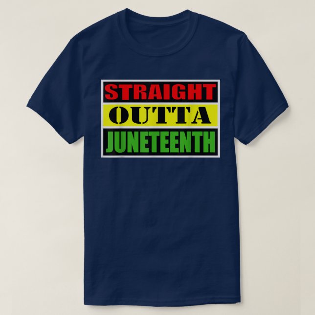 Juneteenth Day Black Woman Man Happy Holiday Indep T-Shirt (Design Front)