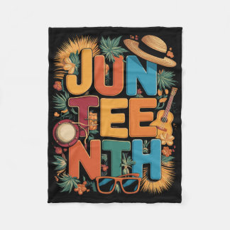 Juneteenth Definition History Design _2 Fleece Blanket