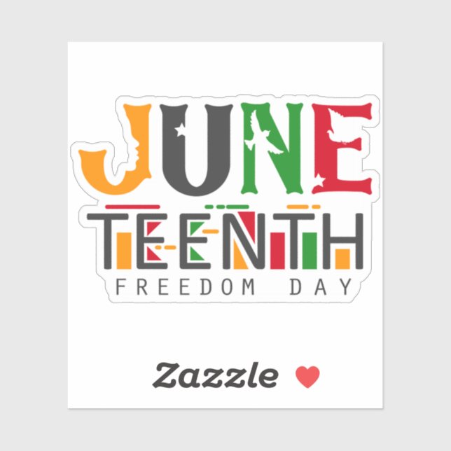 Juneteenth Die-Cut Sticker | Freedom Day Design (Sheet)