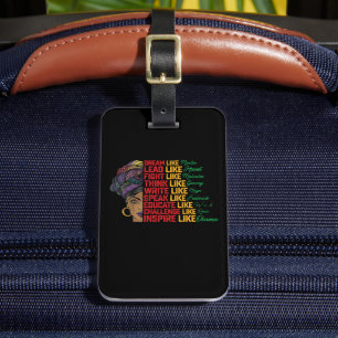 Juneteenth Dream Lead Fight Like Black Freedom Luggage Tag
