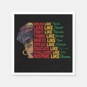 Juneteenth Dream Lead Fight Like Black Freedom Napkin